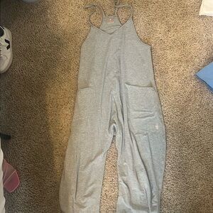 FP Movement by Free People Gray Utility Jumpsuit